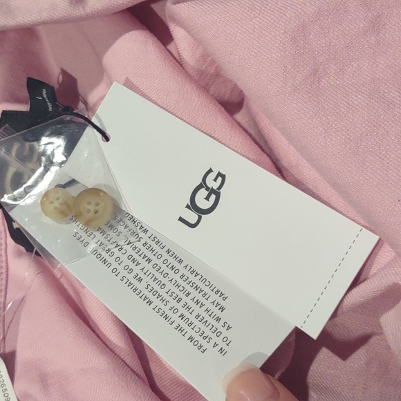 UGG Kimya Cargo Pocket Long Sleeve Large Jean Jacket Button Shirt Women's L NEW - Picture 8 of 13
